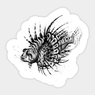 Ink Lionfish Sticker